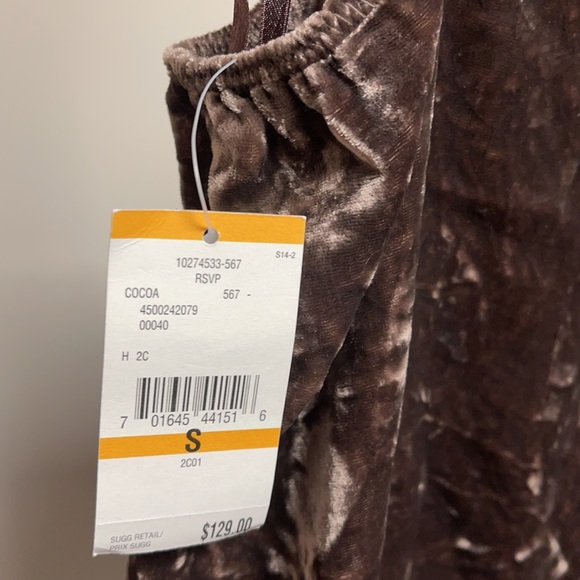 Brand New Brown colour Velvet Romper by Rachel Roy - Picture 4 of 7